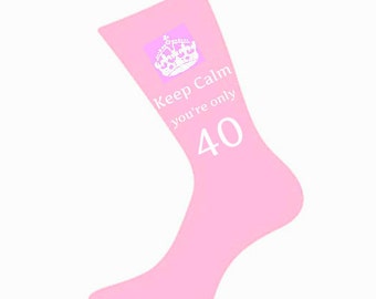 You're On ly 40 Socks. A fun & Unique 40th Birthday Gift Idea for Wife ...