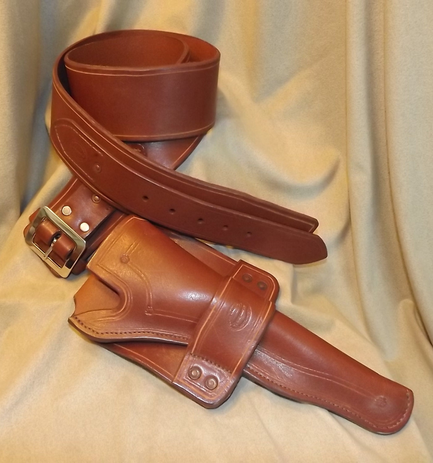 Black Powder Gunbelt and Single Loop Holster.