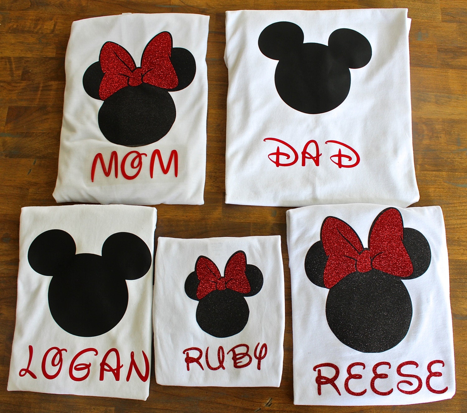 Disney Matching Family shirts or Individual Minnie Mickey