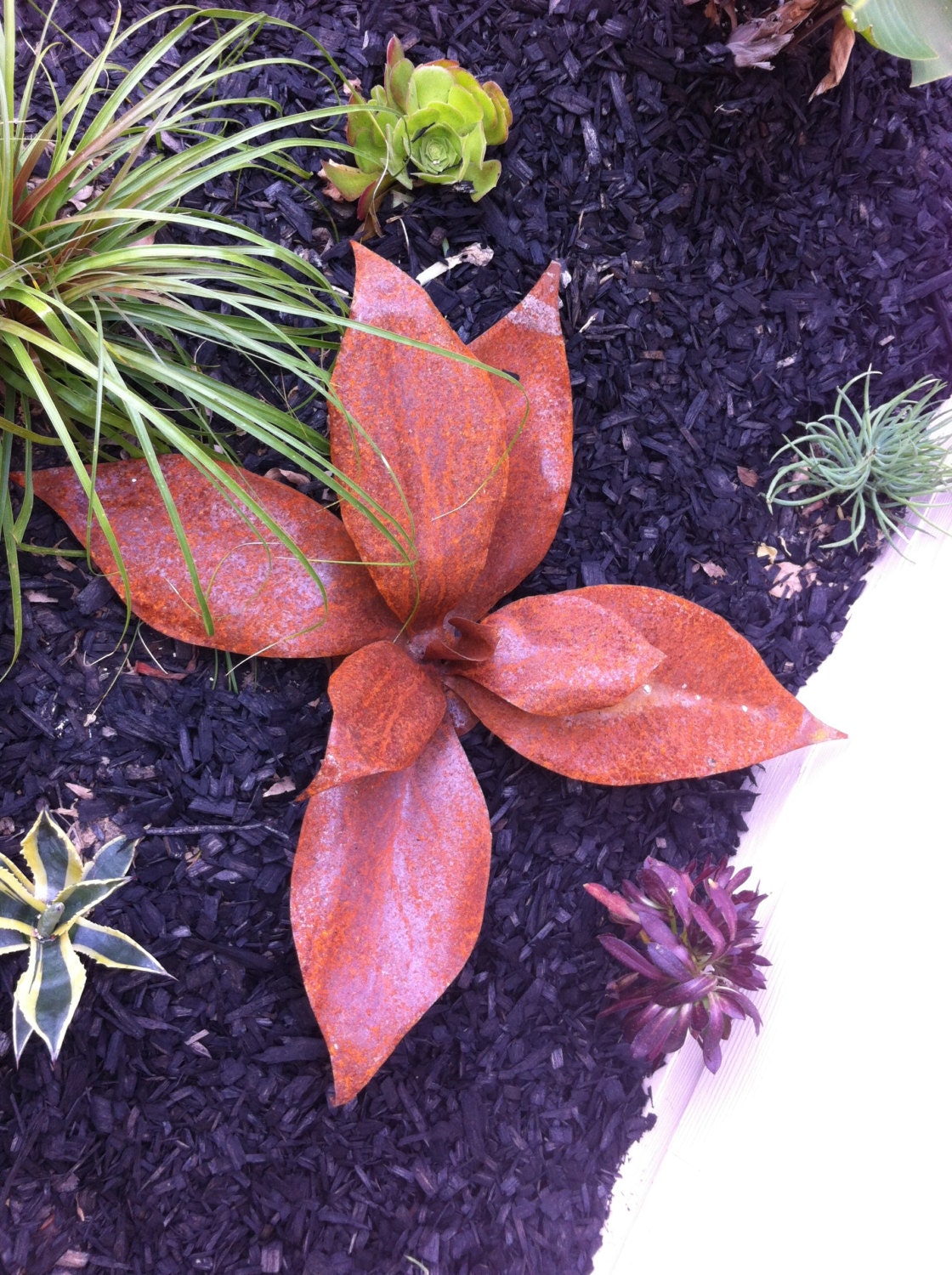 planta tropicana rustic recycled metal yard art metal garden planta tropicana rustic recycled metal yard art metal garden