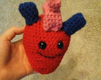 human heart plush
