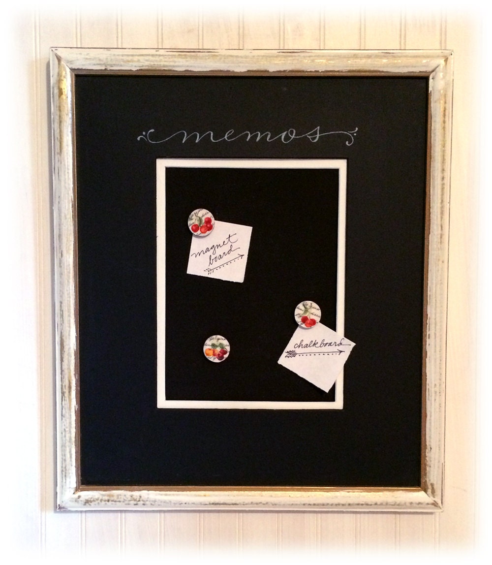 Memo Board Chalkboard and Board with Shabby