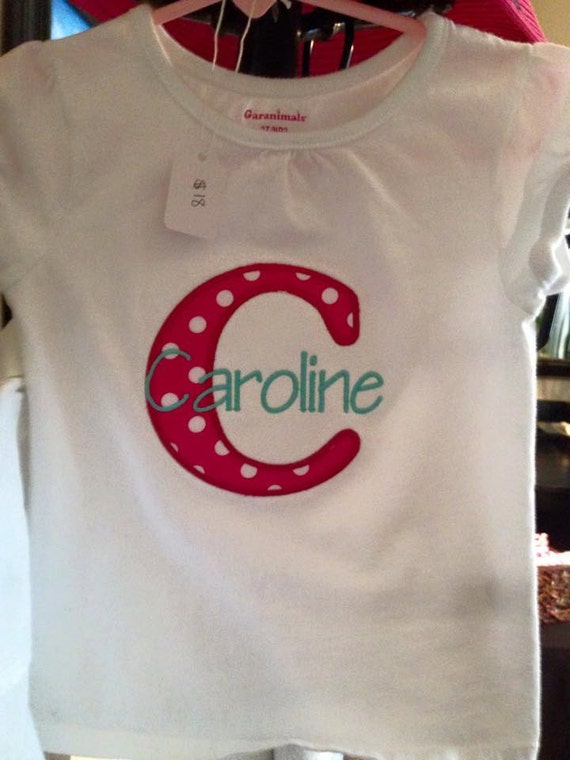 Custom Applique Name Shirts for boys or girls