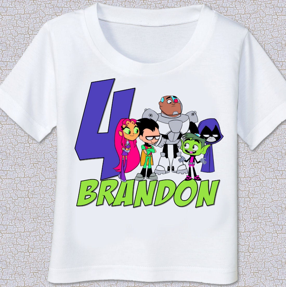 Teen Titans Go birthday Tshirt Shirt by swingNmonkeez on Etsy