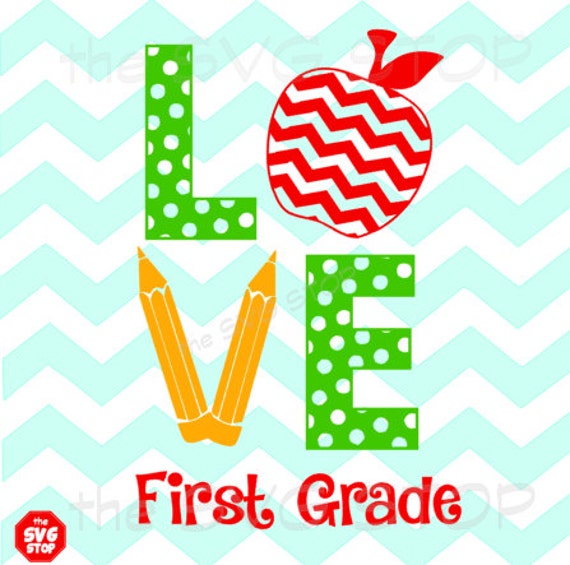 Download Teacher Love with Apple & Pencils SVG and studio files for