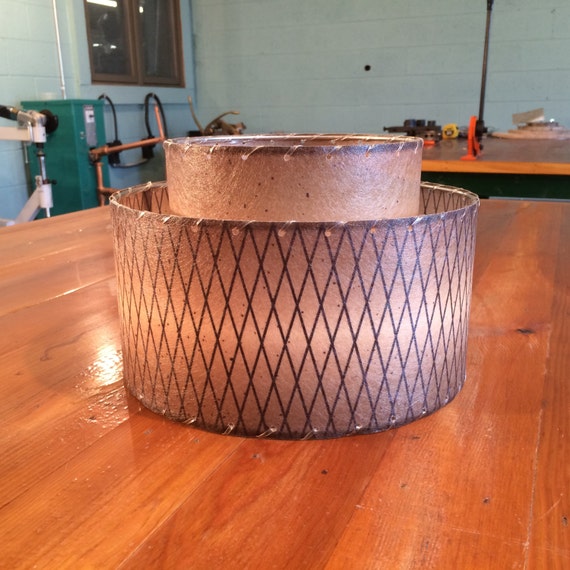 Mid Century Modern Style Fiberglass Lamp Shade 2T46.0