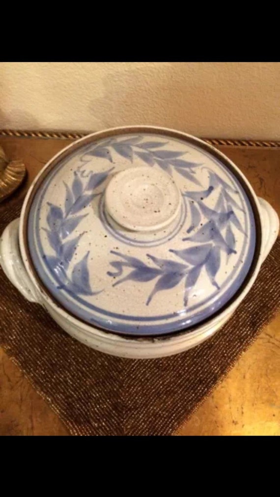 Items similar to Rare Glazed Ceramic Pottery Bundt Cake Pan W
