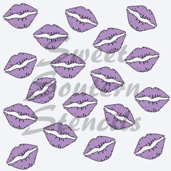 Lips Cookie Stencil