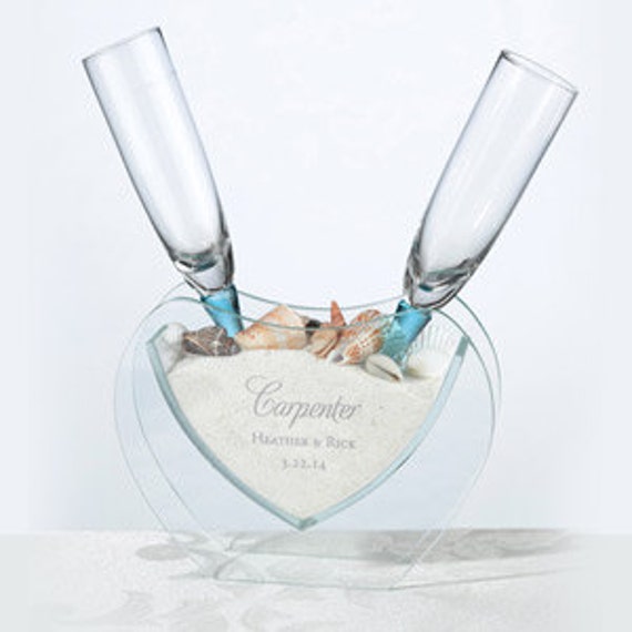 Personalized Heart Shaped Sand Ceremony Unity by CustomUnityCandle