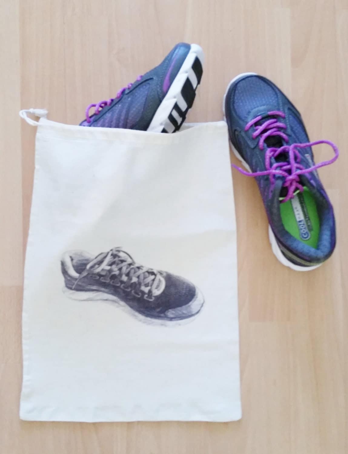 Running Shoe Bag for Travel Gym Wedding Bridal Fitness