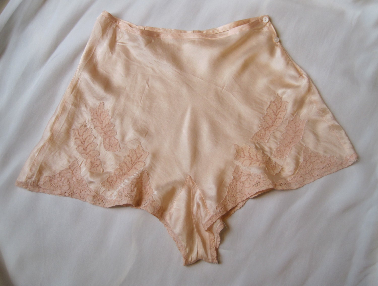 Vintage 40s lingerie 1940s lingerie 40s silk tap pants 40s