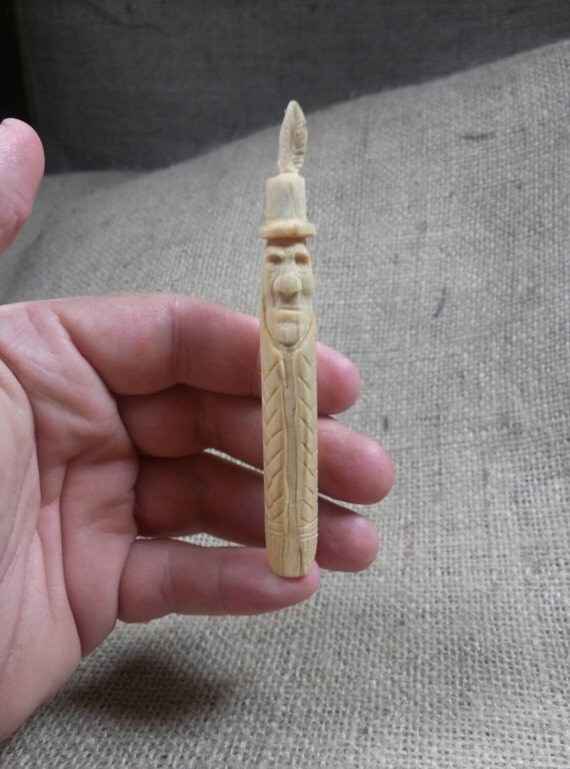 Indian Clothespin Carving by WhittlinJoe on Etsy