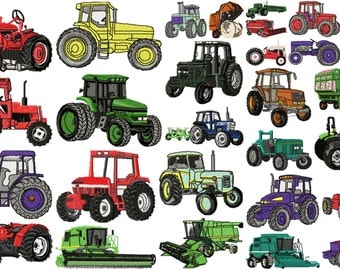 TRACTOR designs for embroidery machine, instant download