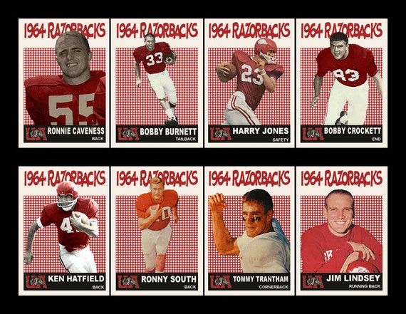 1964 Arkansas Razorbacks Football National by GoldenAgeCardCompany
