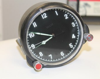 Vintage Soviet Mechanical Tank Clock USSR the 1980s.Perfect condition!!!!