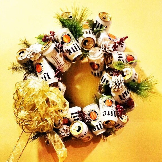 Items similar to Beer Can Wreath on Etsy