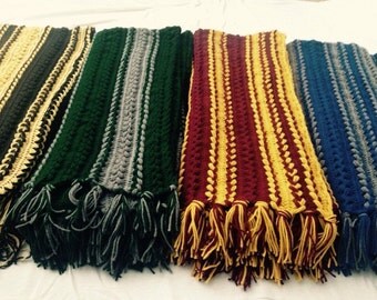 Set of 4 Harry Potter House inspired Afghans