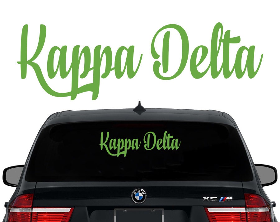 KD Kappa Delta Decal Sorority Decal Laptop Sticker Car Decal