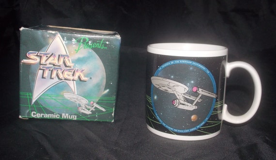 Star Trek Starship Enterprise Coffee Cup Mug by GracieBelleVintage