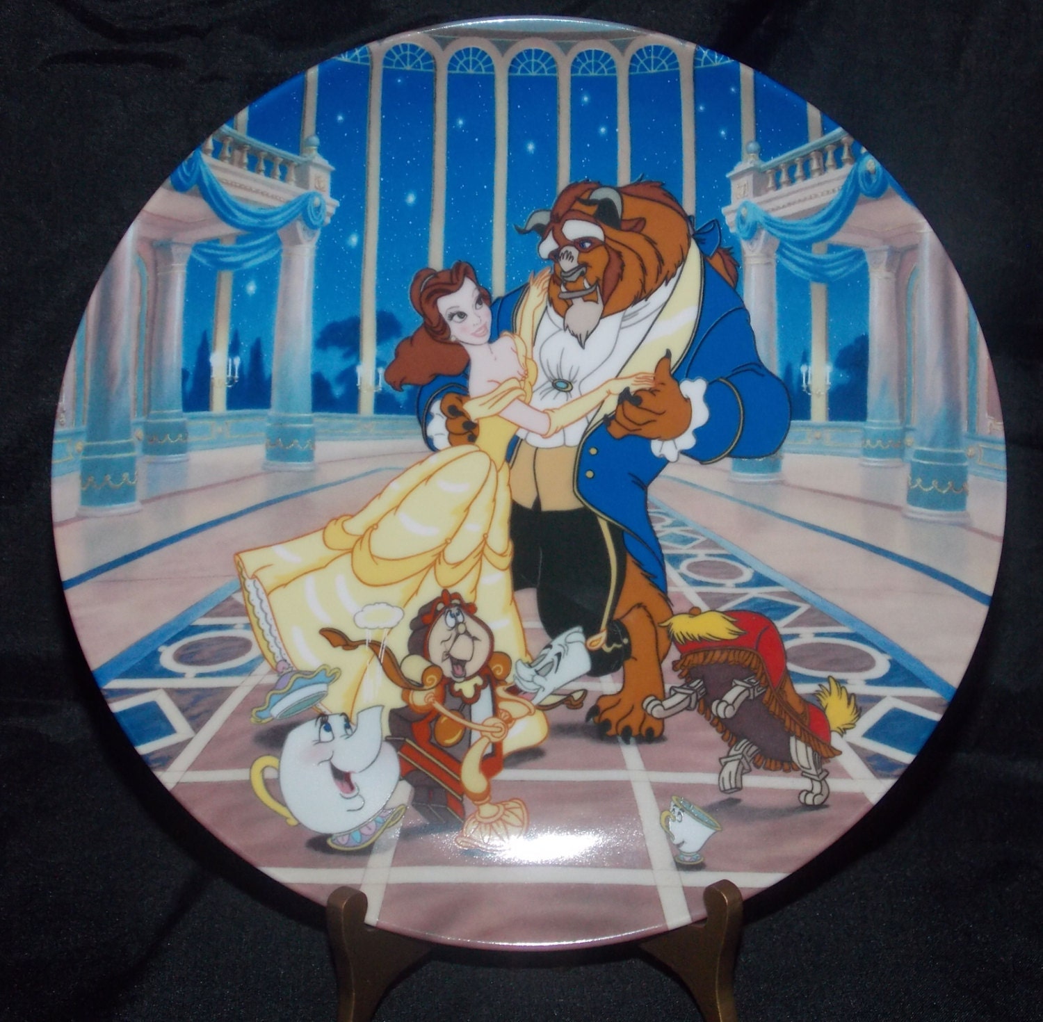 Beauty & the Beast Collector's Plate Disney by GracieBelleVintage