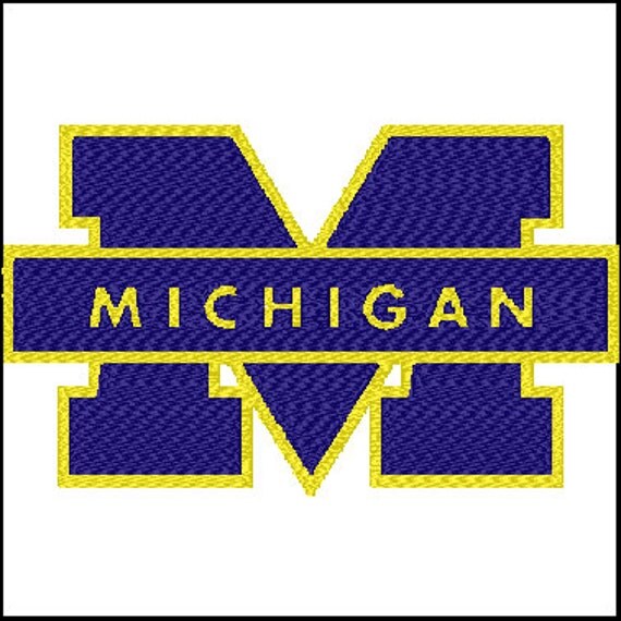 Michigan Wolverines Embroidery Design by DesignerStitched on Etsy