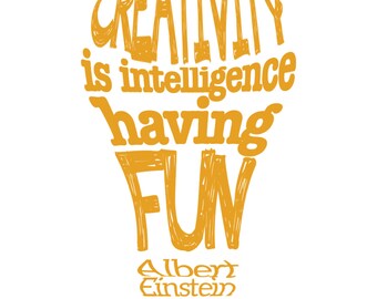 Creativity Typography Digital Print