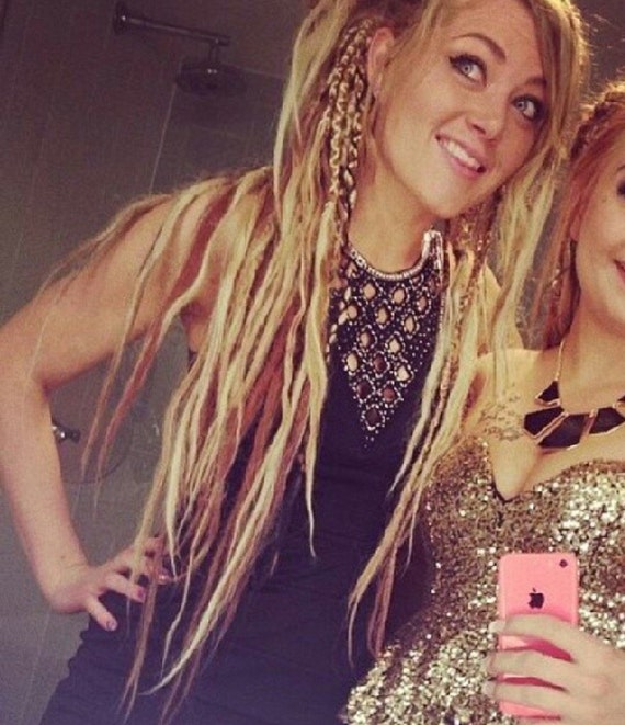 Thin Dreads On Women thin blonde copper sandy blonde dreads 40 dollars ... Thin Dreads On Women thin blonde copper sandy blonde dreads 40 dollars ...