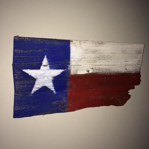 Items Similar To Rustic Texas Flag On Etsy