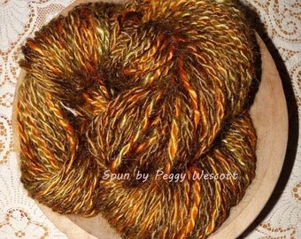 Handspun Mohair Yarn / 7.7 ozs. / 118 yards / Seaweed