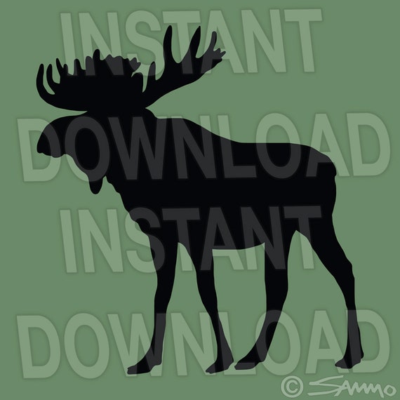 Download Moose Silhouette SVG File Cutting Template Clip Art for by sammo