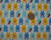 Japanease Cute Rabbits Fabric FQ