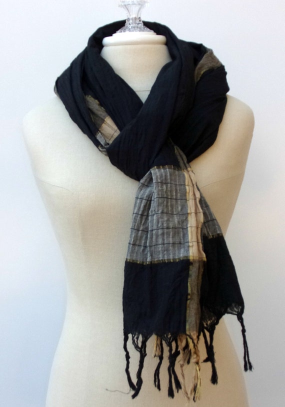 Ethnic Cotton Vintage Scarf Indian Hippie Boho Bohemian woven