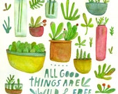 Lisa Congdon All Good Things - 11x14 Art Print