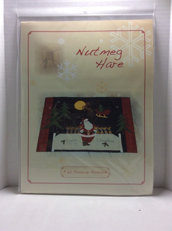 Nutmeg Hare Wool Applique Pattern