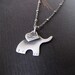 Baby Elephant Necklace - Sterling Silver Ellie