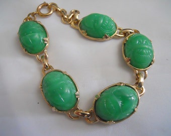 SALE! Vintage Scarab Bracelet