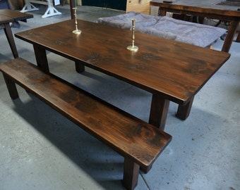 Farm Table: Custom Built Modern Style Dining