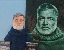 Ernest Hemingway Doll Art Miniature <b>Farewell to Arms</b> - il_214x170.734929459_llo7