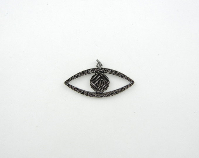 Hematite Eye Pendant