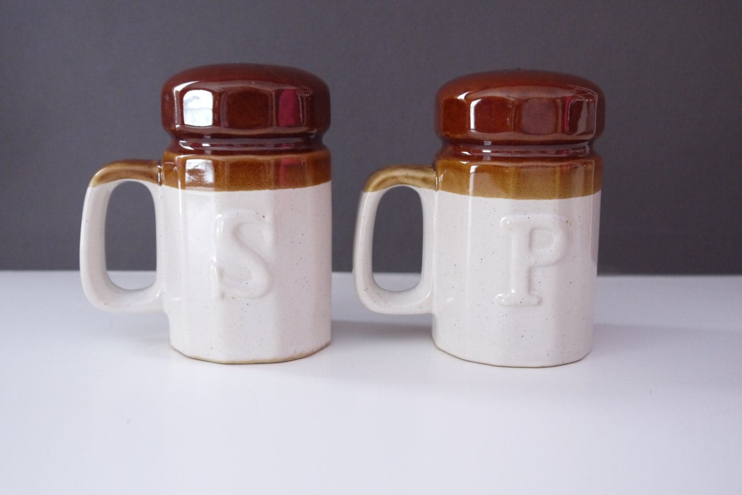 Vintage Ceramic Salt and Pepper Shakers by eclecticCLE on Etsy