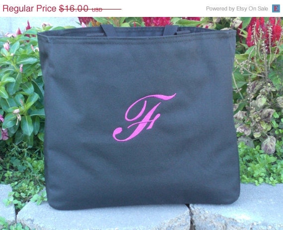 Initial Monogram Tote Bags Wedding Party Gifts Personalized Custom ...
