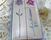 Inkadinkado Rubber Stamps, Mint in Box,"Perennial Prints", Flower Stamps #42 Inkadinkado Rubber Stamps, Mint in Box,"Perennial Prints", Flower Stamps #42