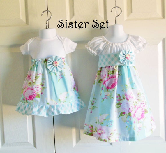 Matching Big Sister Little Sister Outfits by HandmadebyJennBaker