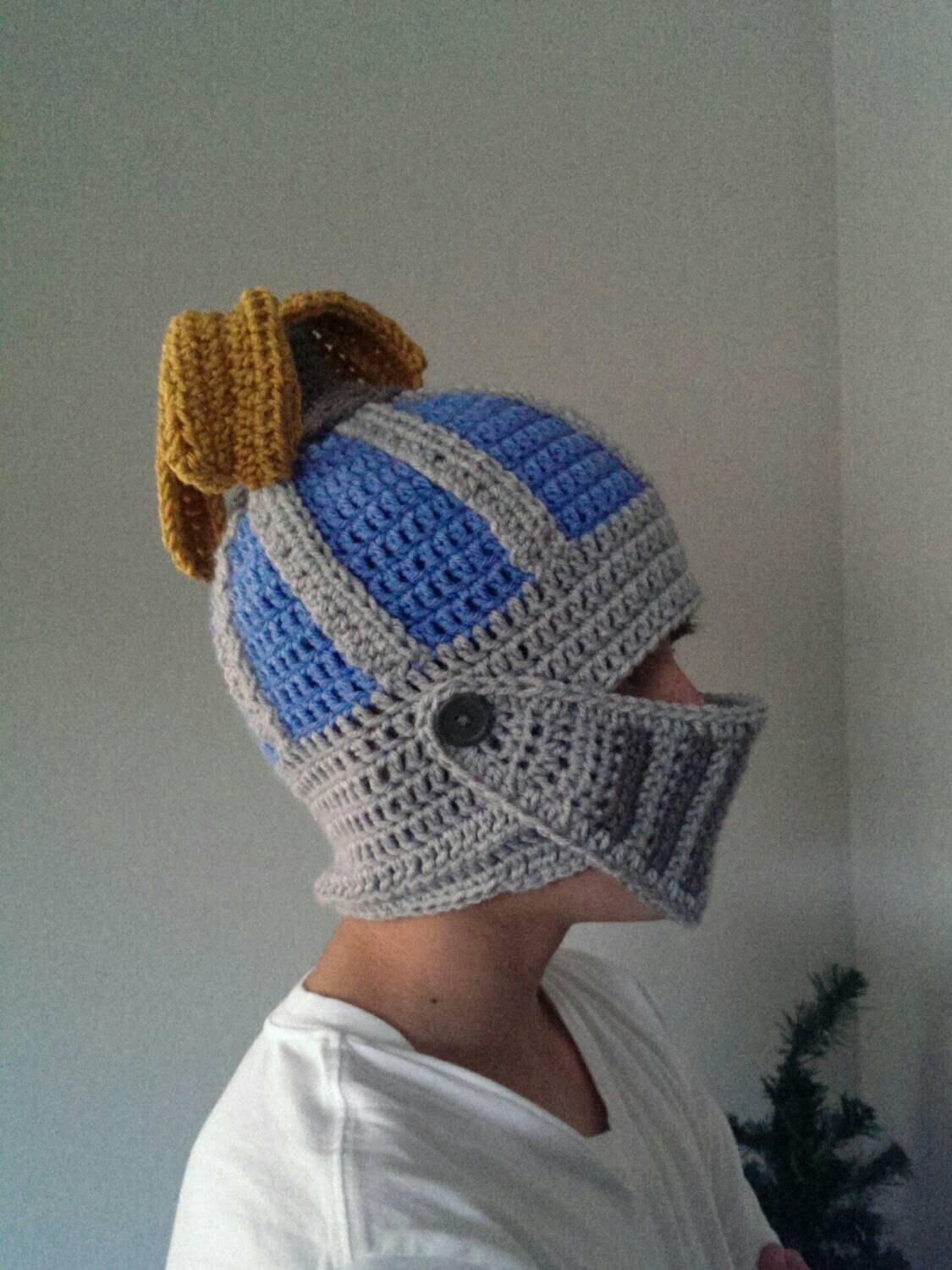 Blue Onion Helm FFXIV Knight Helmet Hat Youth or by HoneysGoods