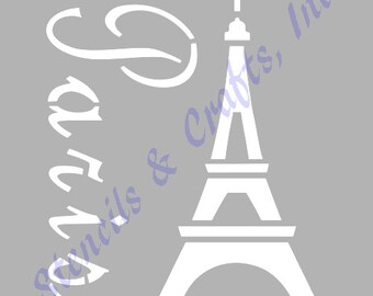 EIFFEL TOWER PARIS france stencil stencils template templates scrapbook pochoir paint pattern background craft new 8"x 10" free shipping