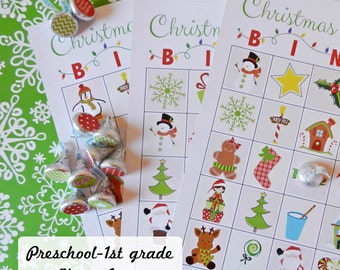 Popular items for christmas bingo game on Etsy