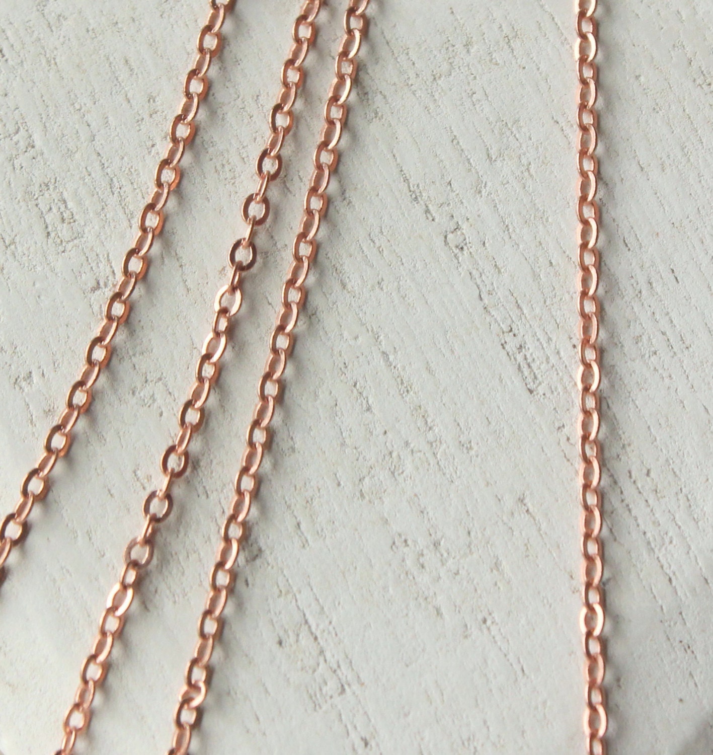Thin Rose Gold Chain necklace dainty rose gold chain 14 inch