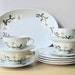 california pottery dishes set blooming dogwood orchard ware platter desert plates cups saucers