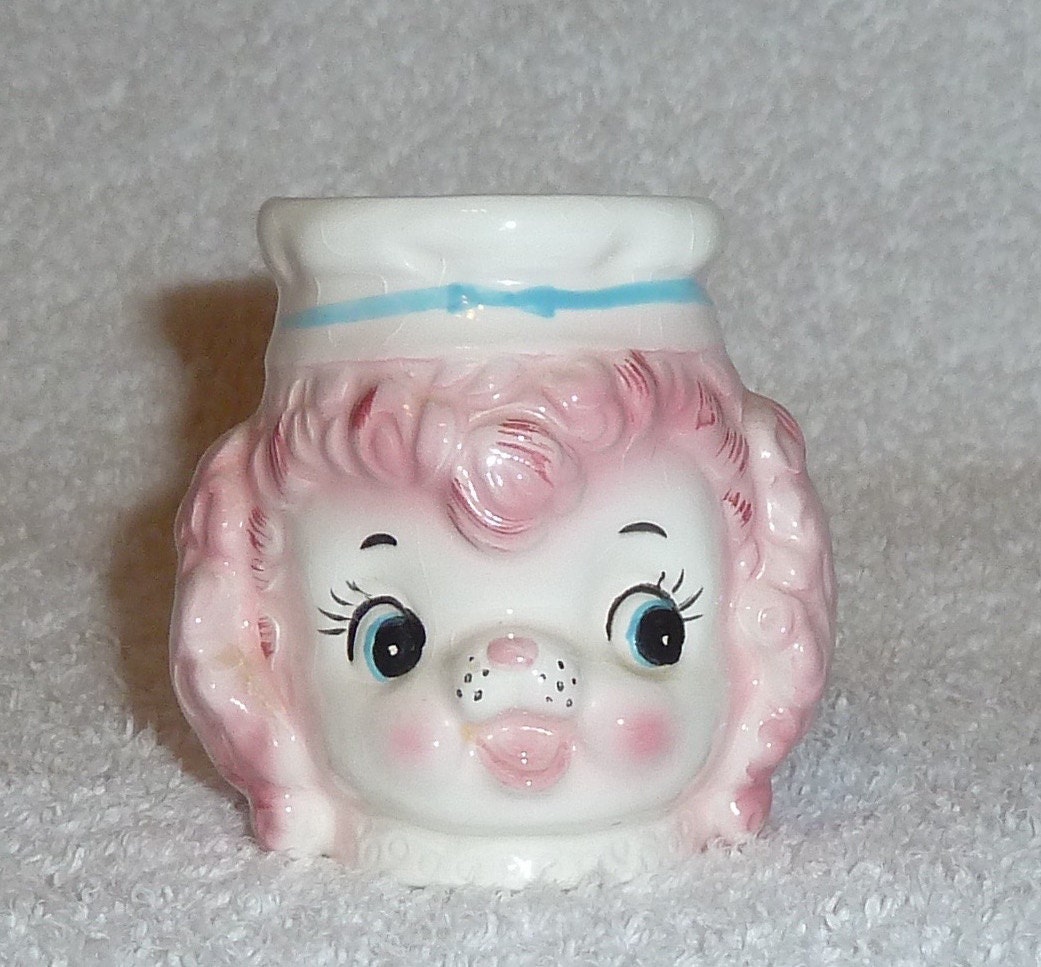 lefton pink poodle teapot