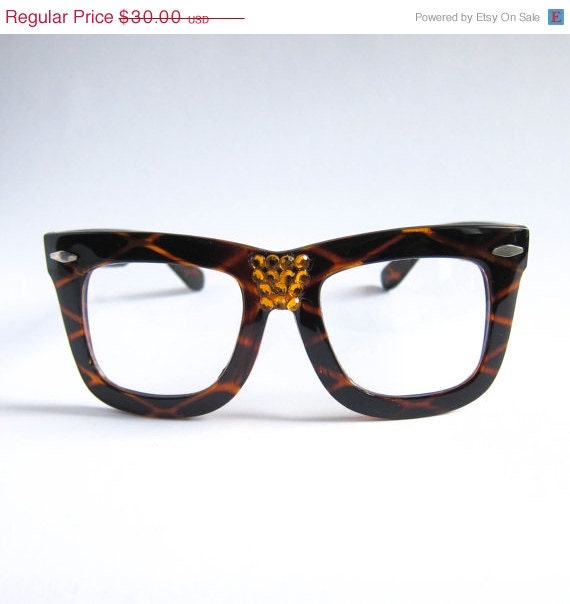 Wayfarer Oversized Nerd Dork Chic Huge Glasses // Clear by jfaye